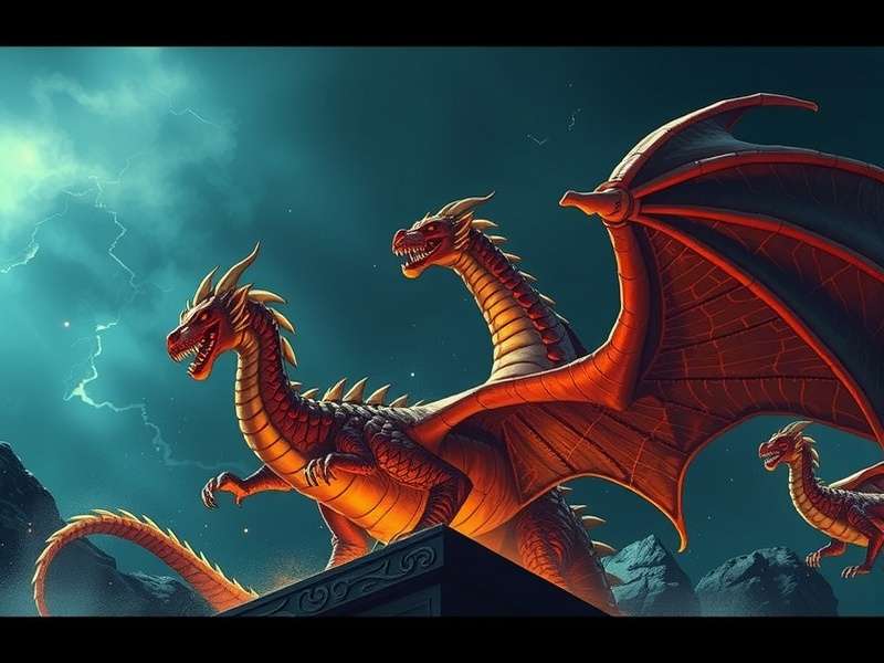 Dragon battle scene from Game of Thrones