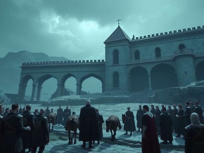 Jon Snow in black Night's Watch attire