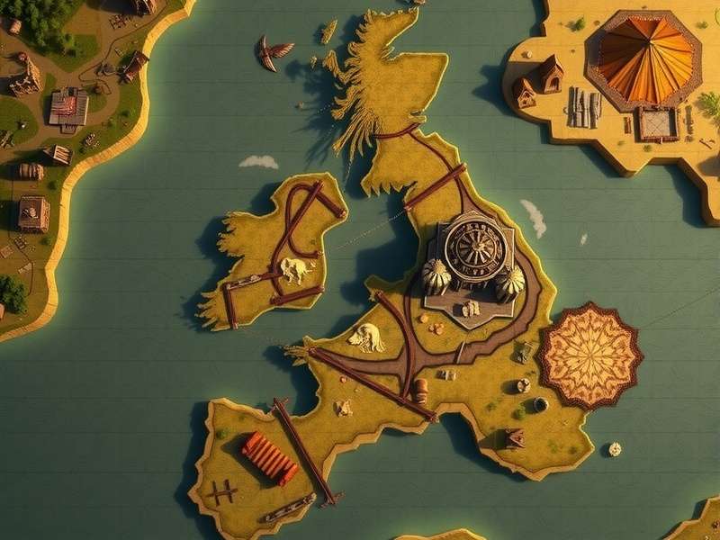 Detailed illustrated map of Westeros and Essos from Game of Thrones