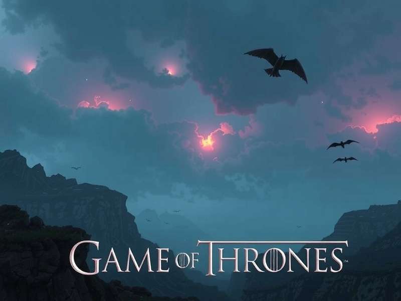 Iron Throne from Game of Thrones with dramatic lighting