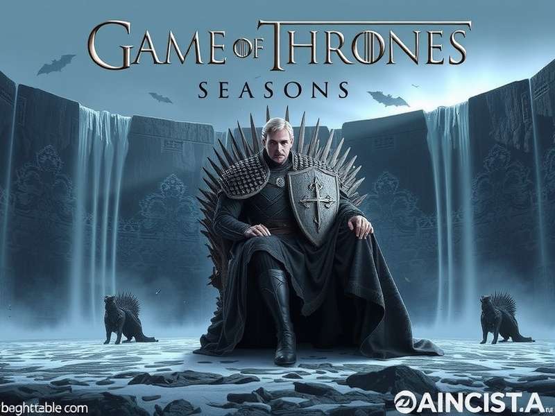 Collage of key scenes from all eight Game of Thrones seasons