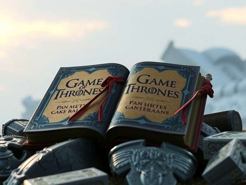 Collection of A Song of Ice and Fire book covers featuring A Game of Thrones, A Clash of Kings, etc.