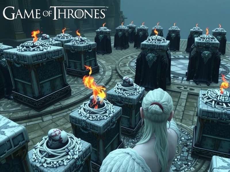 A laptop screen showing Game of Thrones with English subtitles on