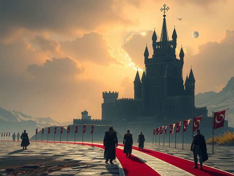 Detailed map of the Kings Road in Game of Thrones stretching from Winterfell to King's Landing