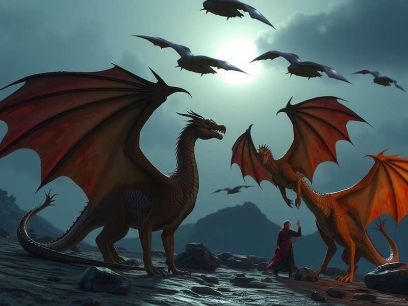 Game of Thrones dragon artistic depiction