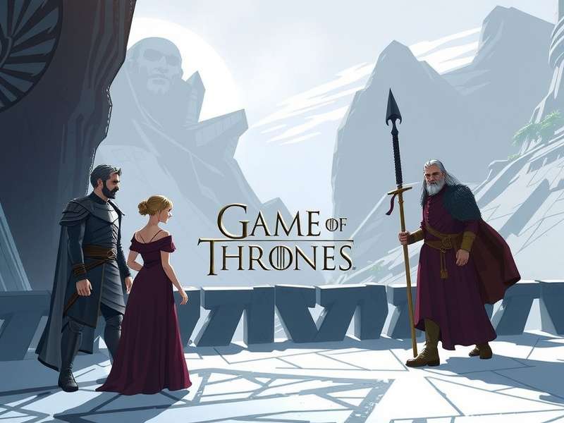 The main cast of Game of Thrones assembled in the Great Hall of the Red Keep