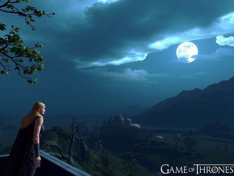 Detailed map of Westeros with the Iron Throne superimposed