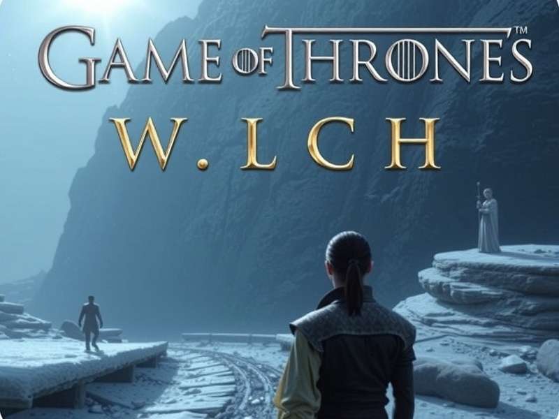 A dramatic scene depicting medieval warfare and banners reminiscent of Game of Thrones