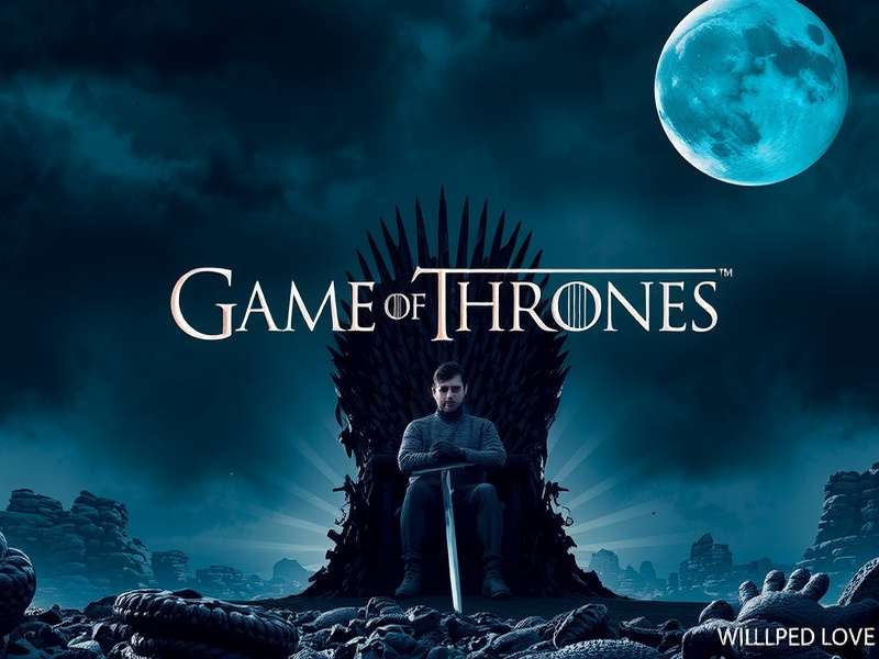 The Iron Throne room wallpaper