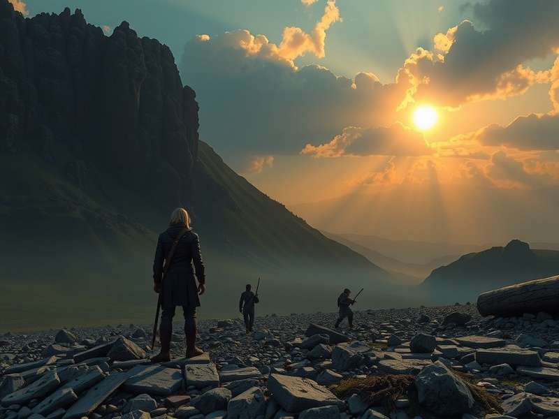 Game of Thrones map and dragon figurine on a table