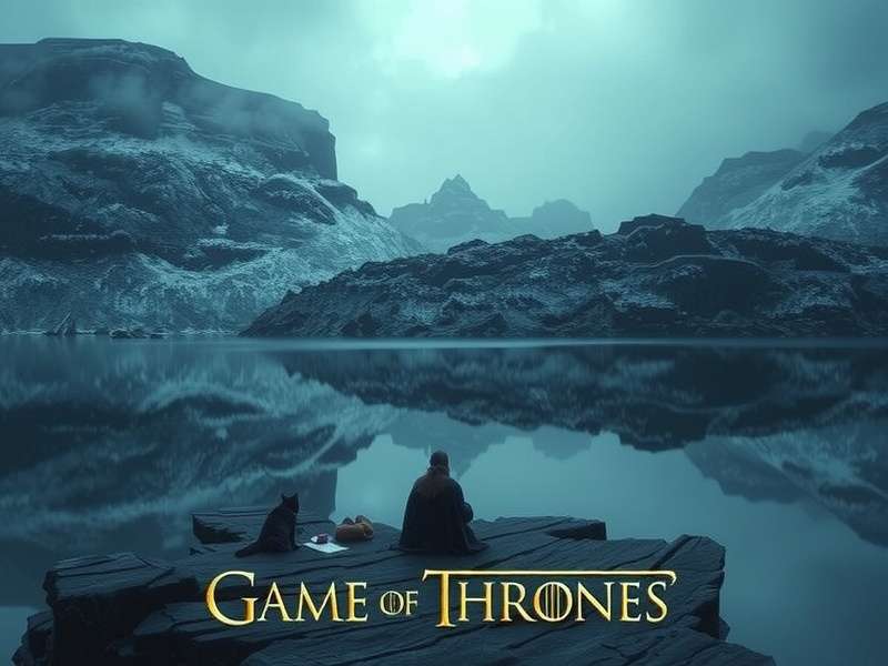 Game of Thrones TV Series main cast poster featuring the Iron Throne