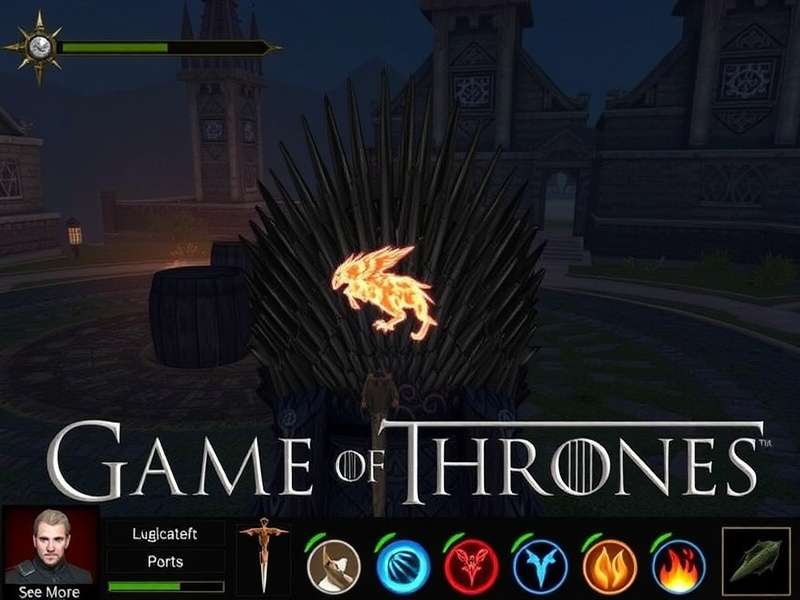 Epic battle scene from Game of Thrones online game