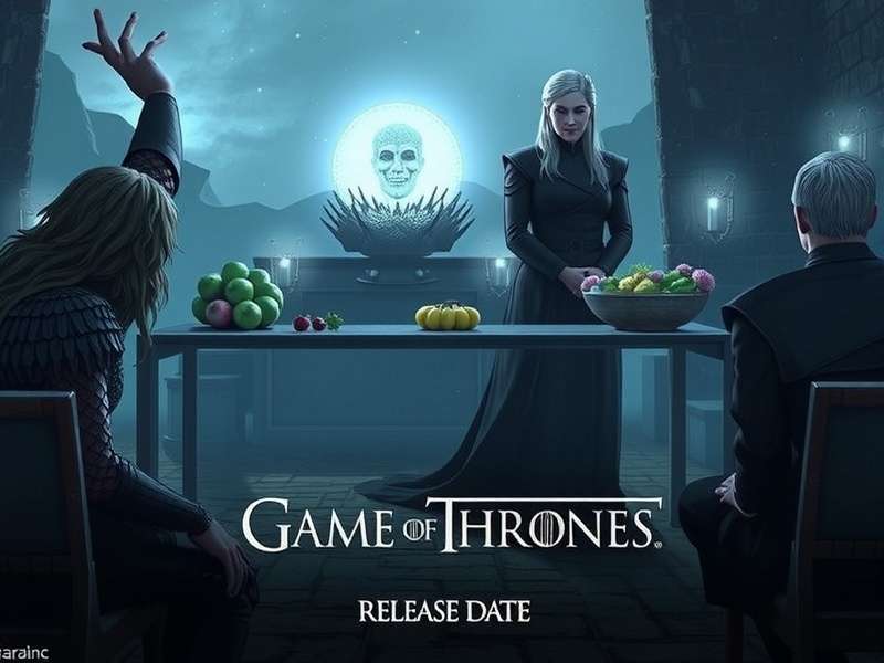 Game of Thrones Iron Throne and timeline graphic