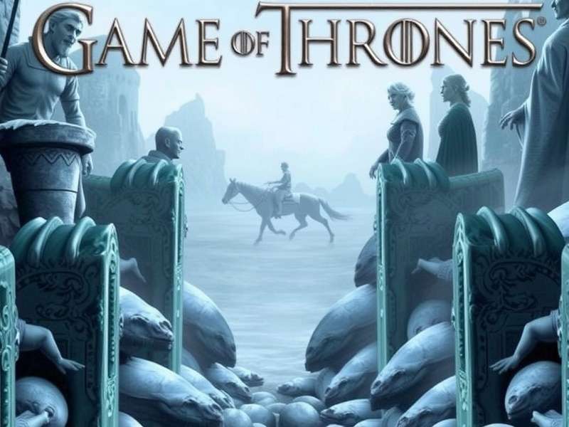 A collage of all A Song of Ice and Fire book covers in order