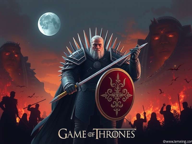 Maisie Williams as Arya Stark holding Needle