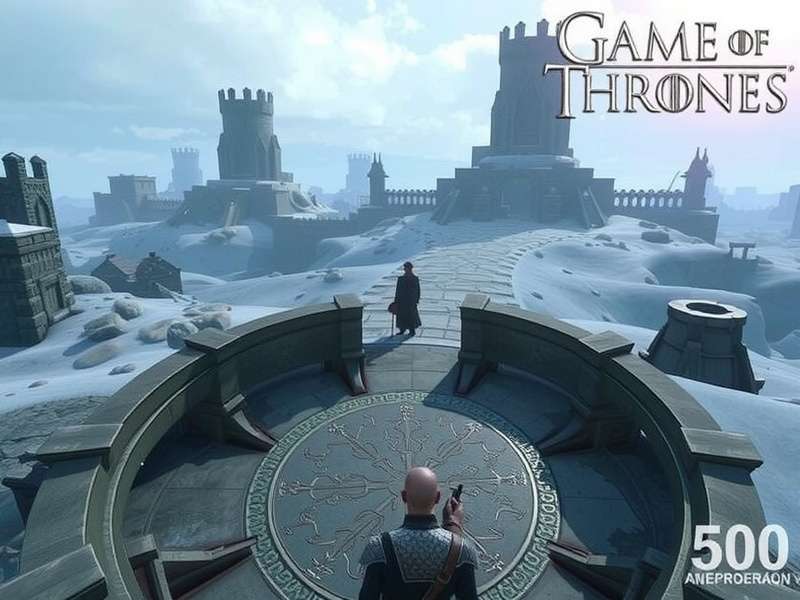 Game of Thrones online gameplay scene with dragon and castle