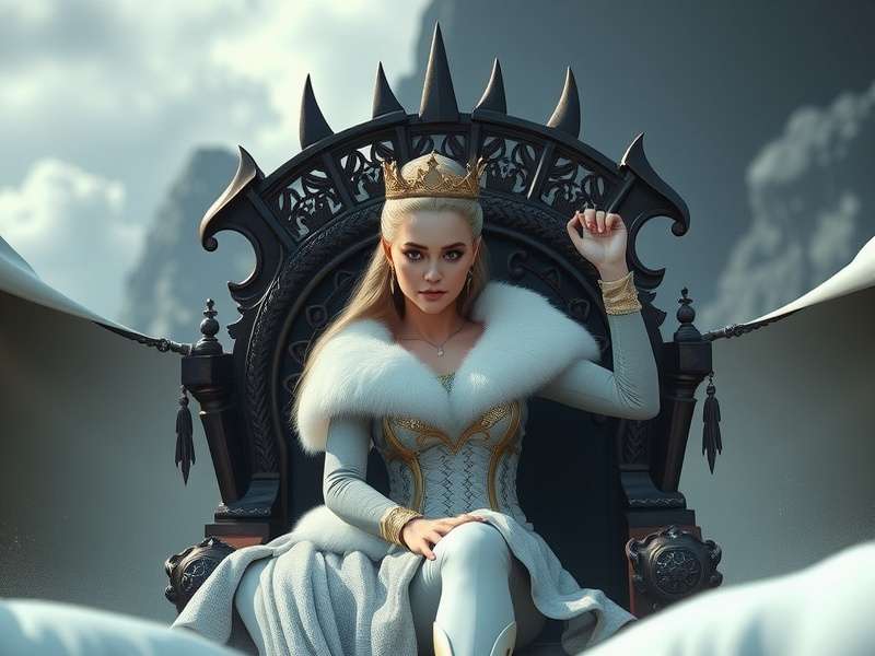 Illustration of a majestic crown on a dark background, symbolising Game of Thrones queens