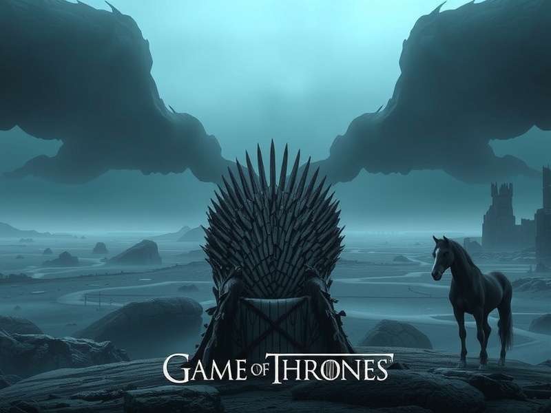 Game of Thrones Serie main characters assembled in a dramatic scene