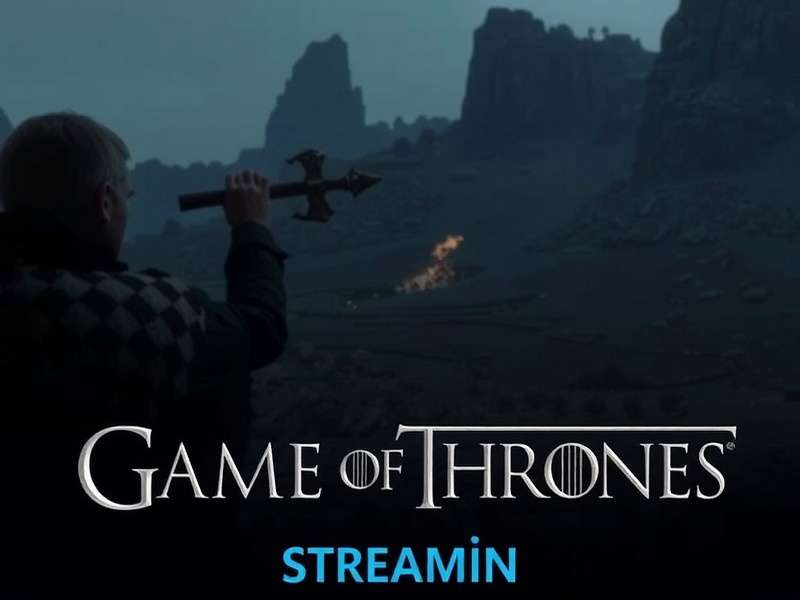 Game of Thrones Streaming Vf – epic collage of Iron Throne, dragons and key characters