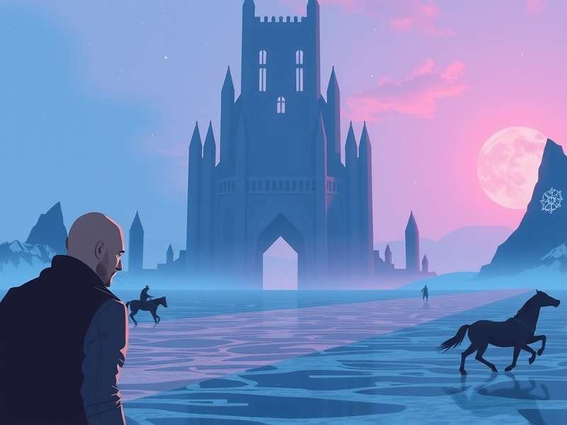 Game Of Thrones Winter Is Coming – epic strategy battle scene with sigils and snow