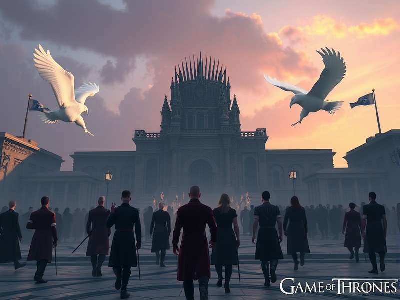 Epic fantasy castle representing Game of Thrones Kings Road realm